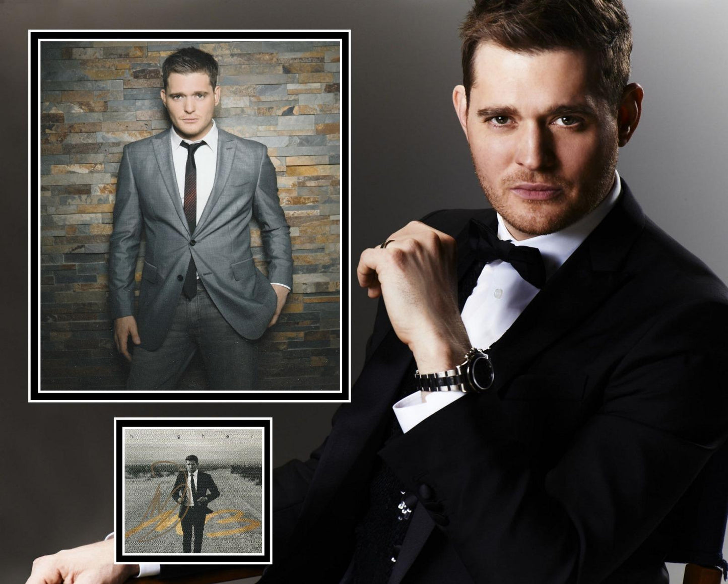 MICHAEL BUBLE SIGNED PHOTO MOUNT
