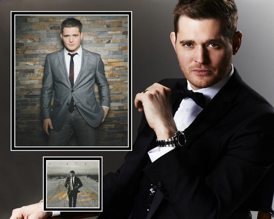 MICHAEL BUBLE SIGNED PHOTO MOUNT