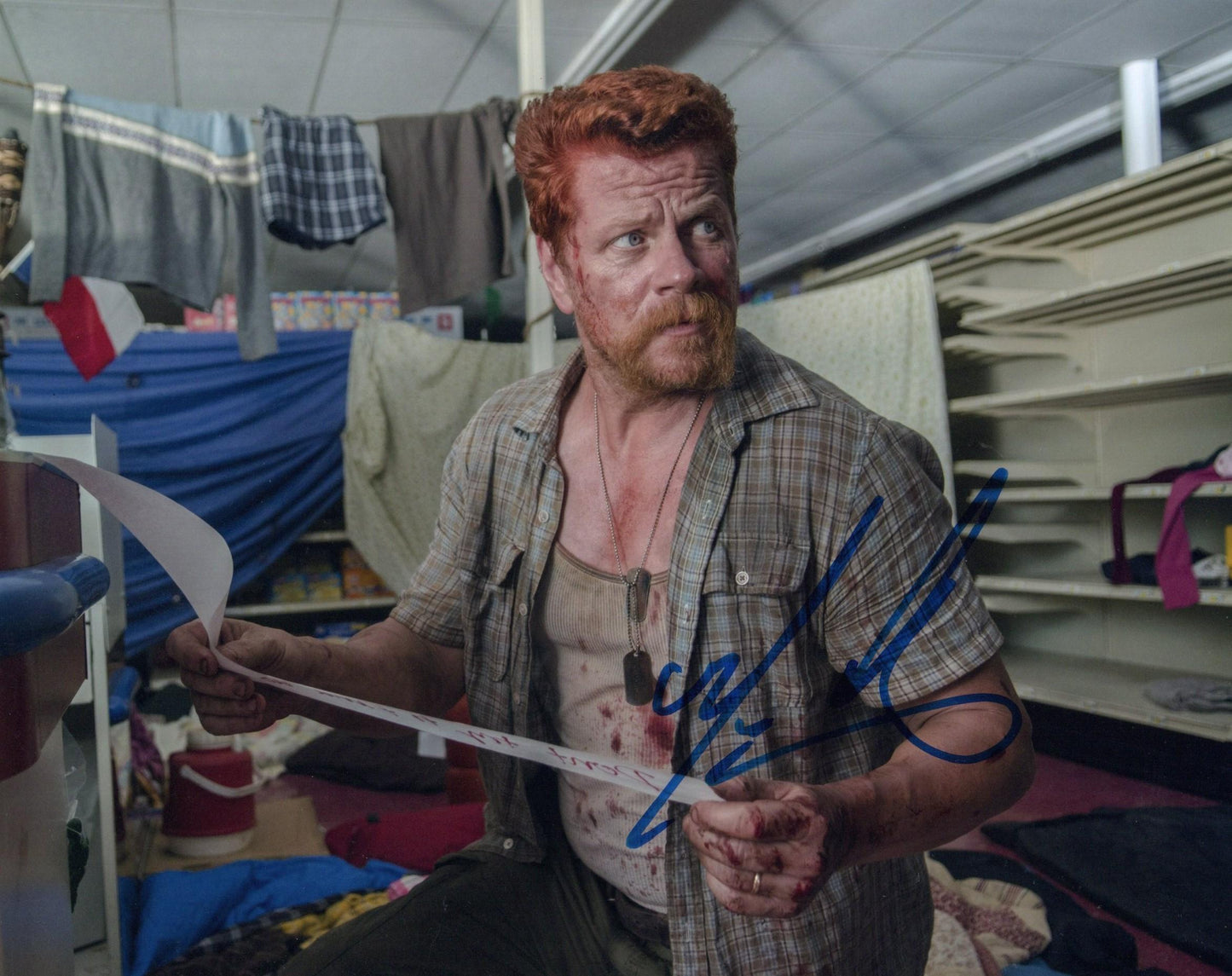 MICHAEL CUDLITZ SIGNED THE WALKING DEAD 8X10 PHOTO (1)