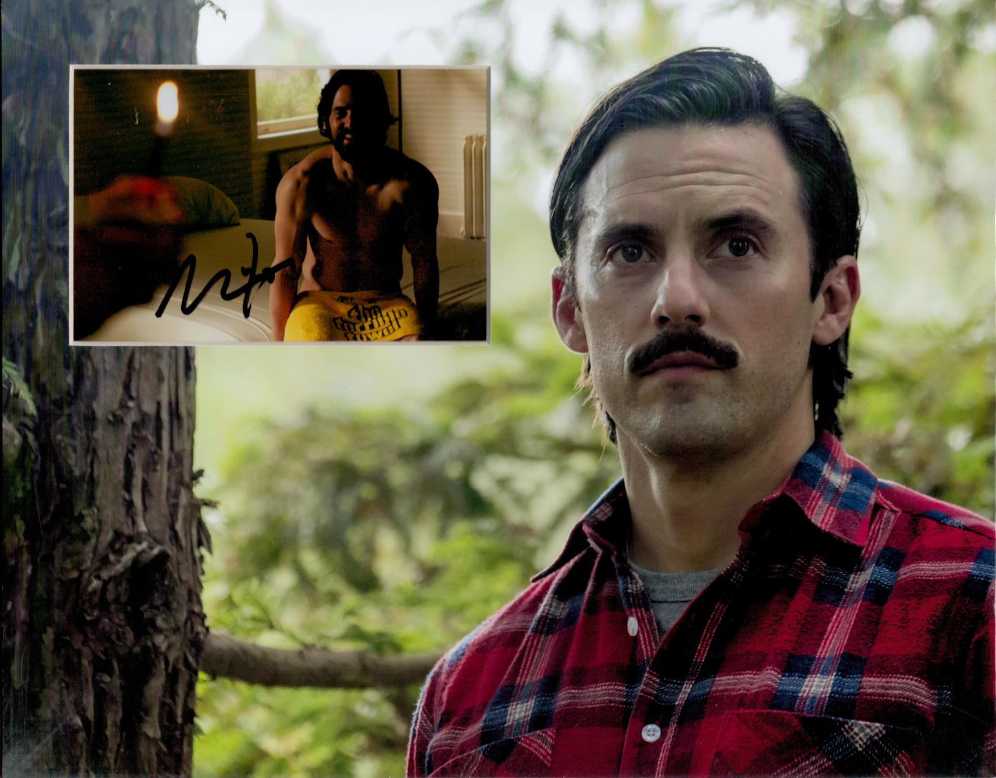 MILO VENTIMIGLIA SIGNED 14X11 THIS IS US PHOTO MOUNT (1)