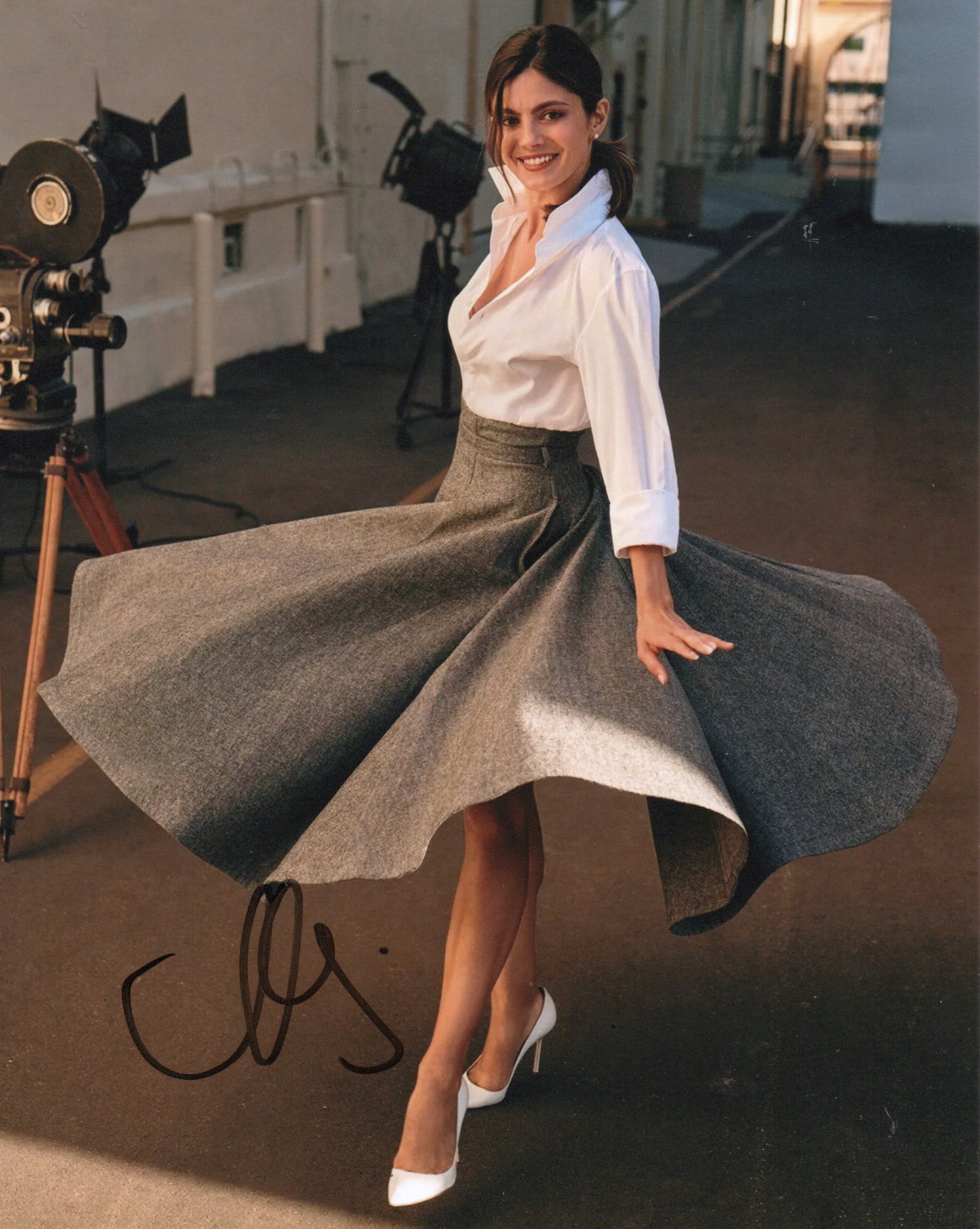 MONICA BARBARO SIGNED SEXY 10X8 PHOTO (1)