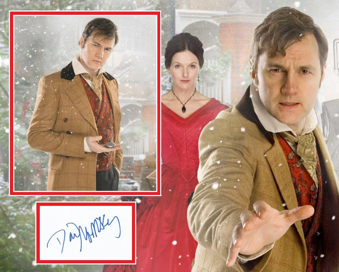 DAVID MORRISSEY SIGNED DOCTOR WHO PHOTO MOUNT