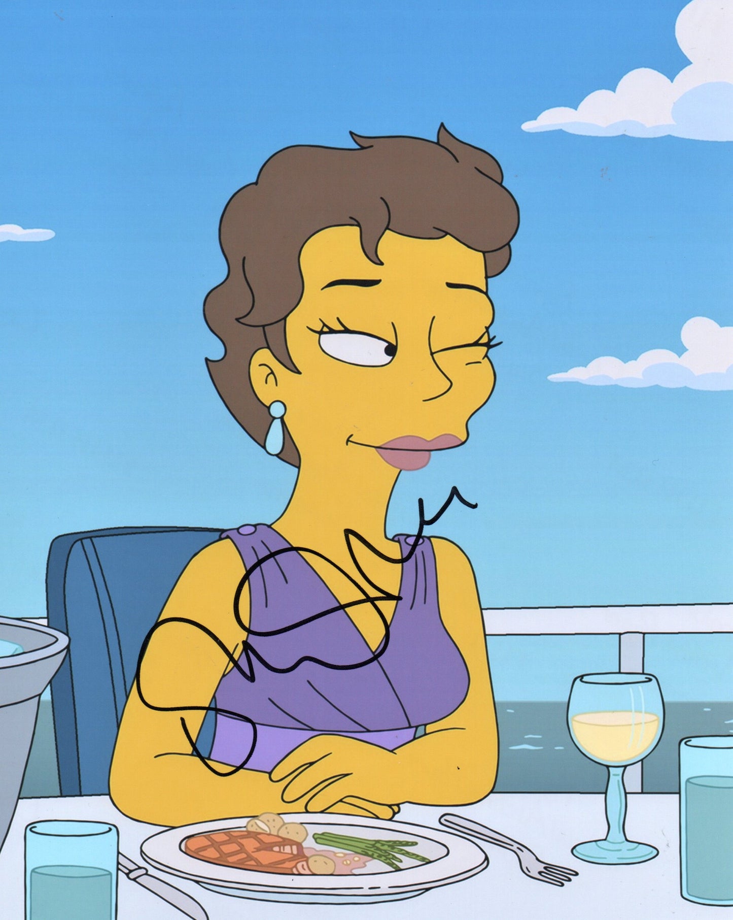 OLIVIA COLMAN SIGNED THE SIMPSONS 10X8 PHOTO (2)