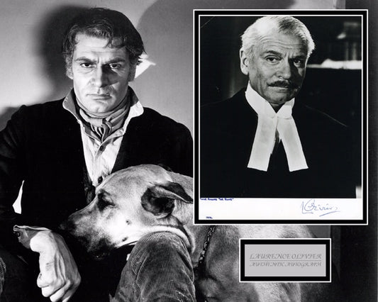 LAURENCE OLIVIER SIGNED PHOTO MOUNT UACC REG 242