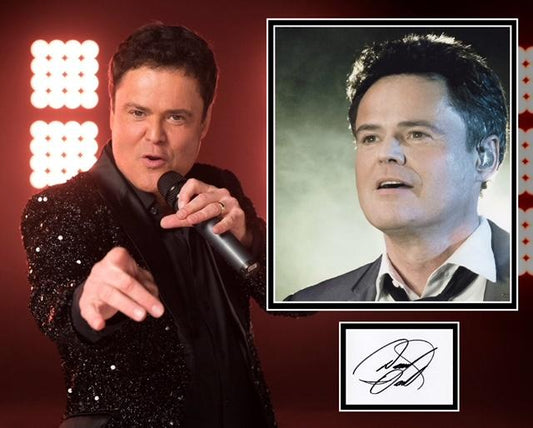 DONNY OSMOND SIGNED PHOTO MOUNT