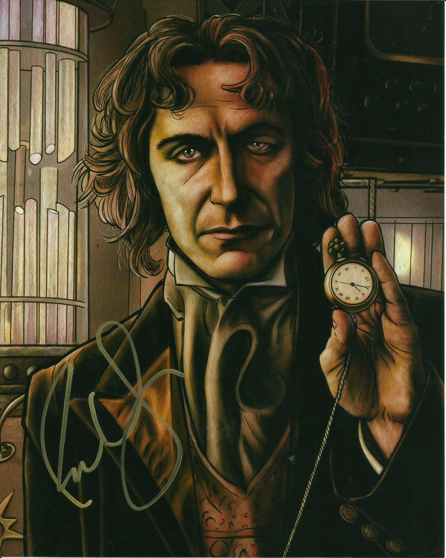PAUL McGANN SIGNED DR WHO 8X10 PHOTO (2)