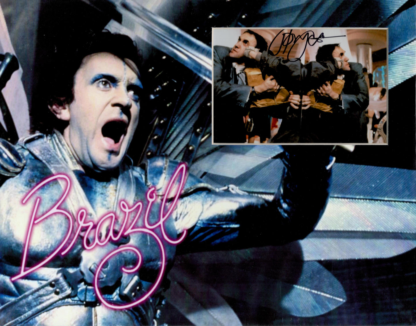 JONATHAN PRYCE SIGNED 14X11 BRAZIL PHOTO MOUNT (3)