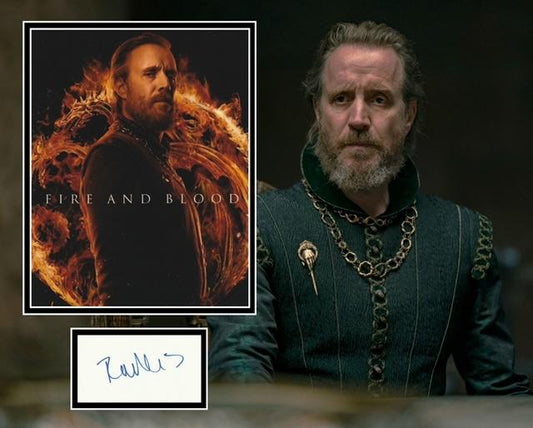 RHYS IFANS SIGNED HOUSE OF THE DRAGON PHOTO MOUNT