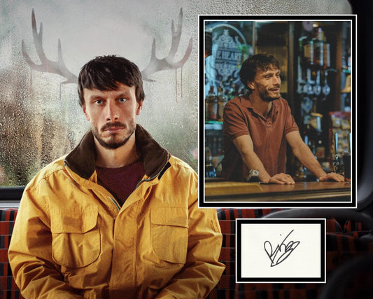 RICHARD GADD SIGNED BABY REINDEER PHOTO MOUNT