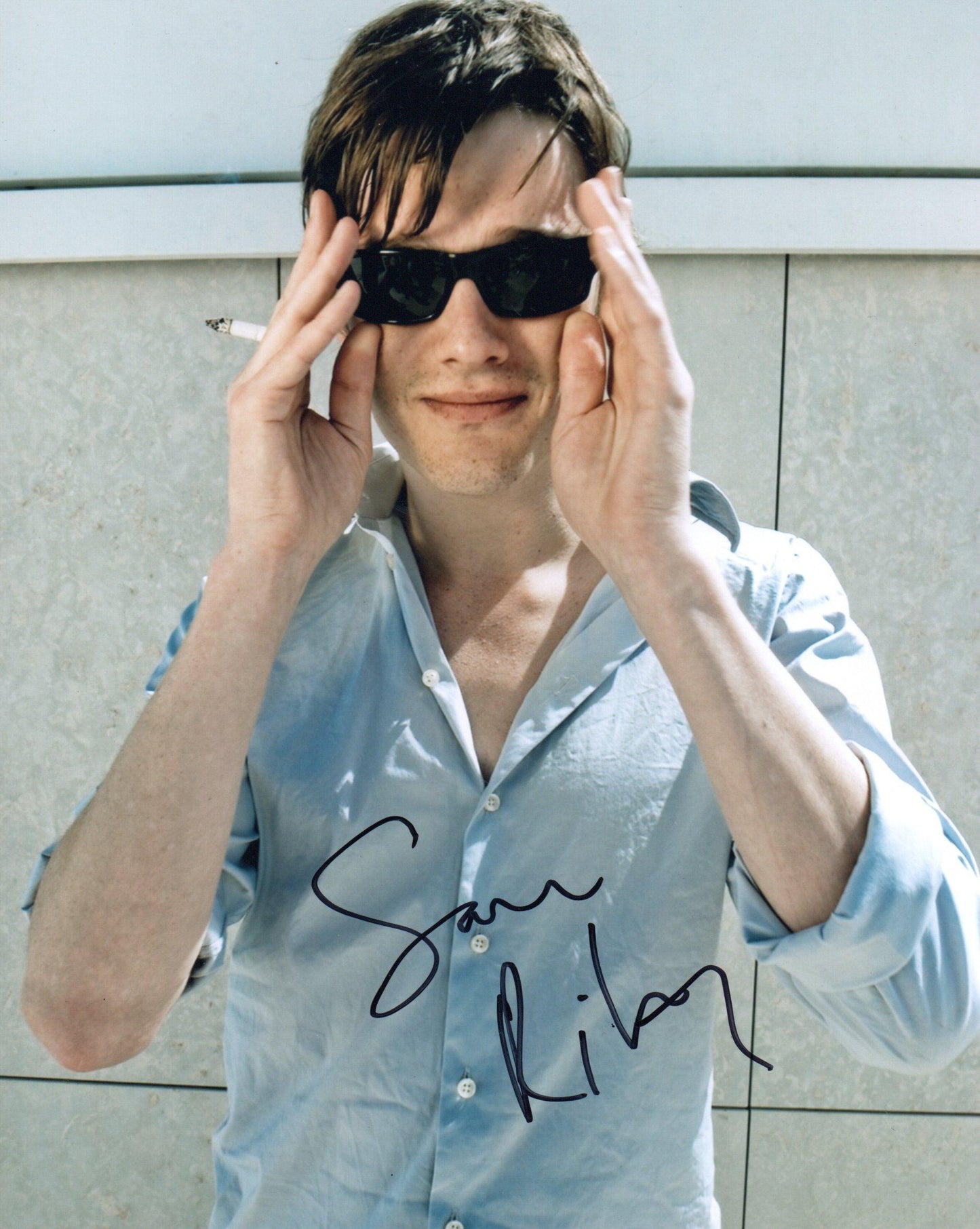 SAM RILEY SIGNED COOL 8X10 PHOTO (1)