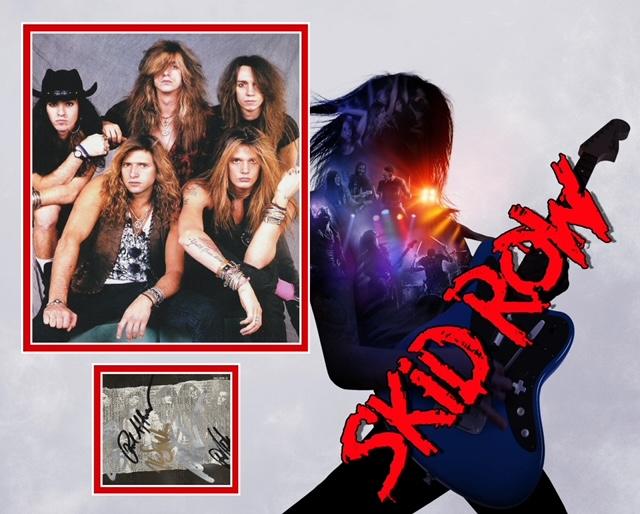 SKID ROW SIGNED ORIGINAL LINE UP PHOTO MOUNT SEBASTIAN BACH ETC