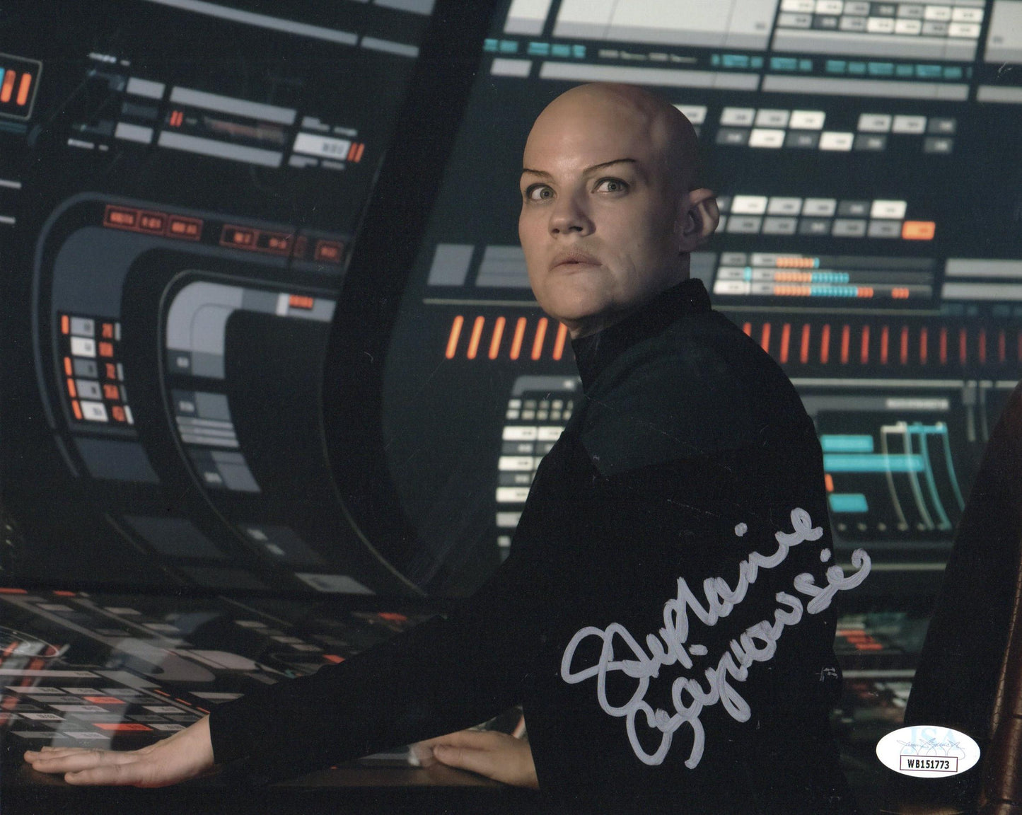 STEPHANIE CZAJKOWSKI SIGNED STAR TREK PICARD 10X8 PHOTO (1) ALSO JSA