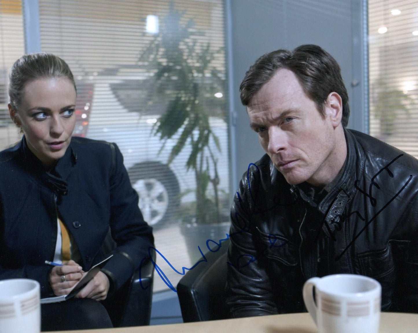 TOBY STEPHENS AND MIRANDA RAISON SIGNED VEXED 8X10 PHOTO (1)