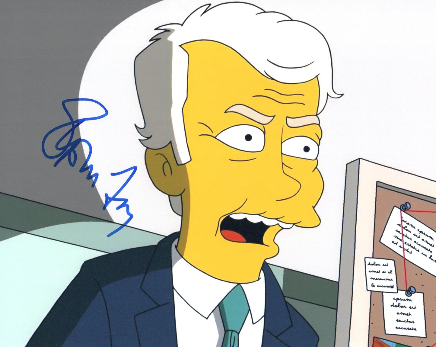 STEPHEN FRY SIGNED THE SIMPSONS 8X10 PHOTO (2)