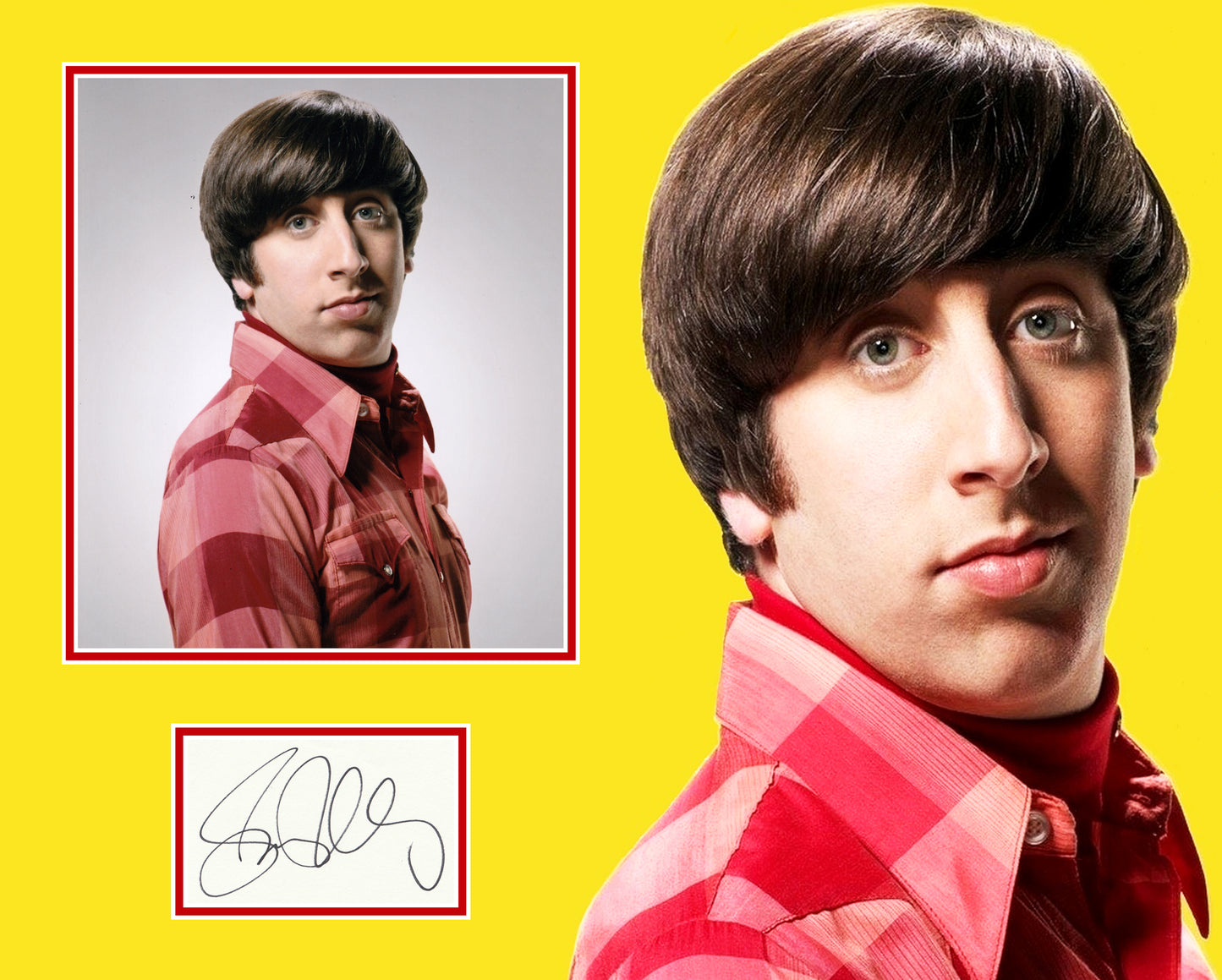 SIMON HELBERG SIGNED THE BIG BANG THEORY PHOTO MOUNT