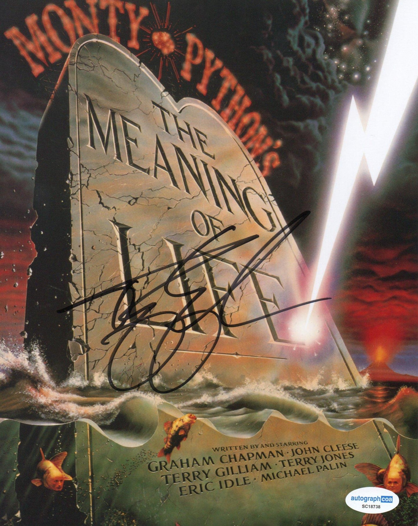 TERRY GILLIAM SIGNED MONTY PYTHON 8X10 PHOTO (2) ALSO ACOA