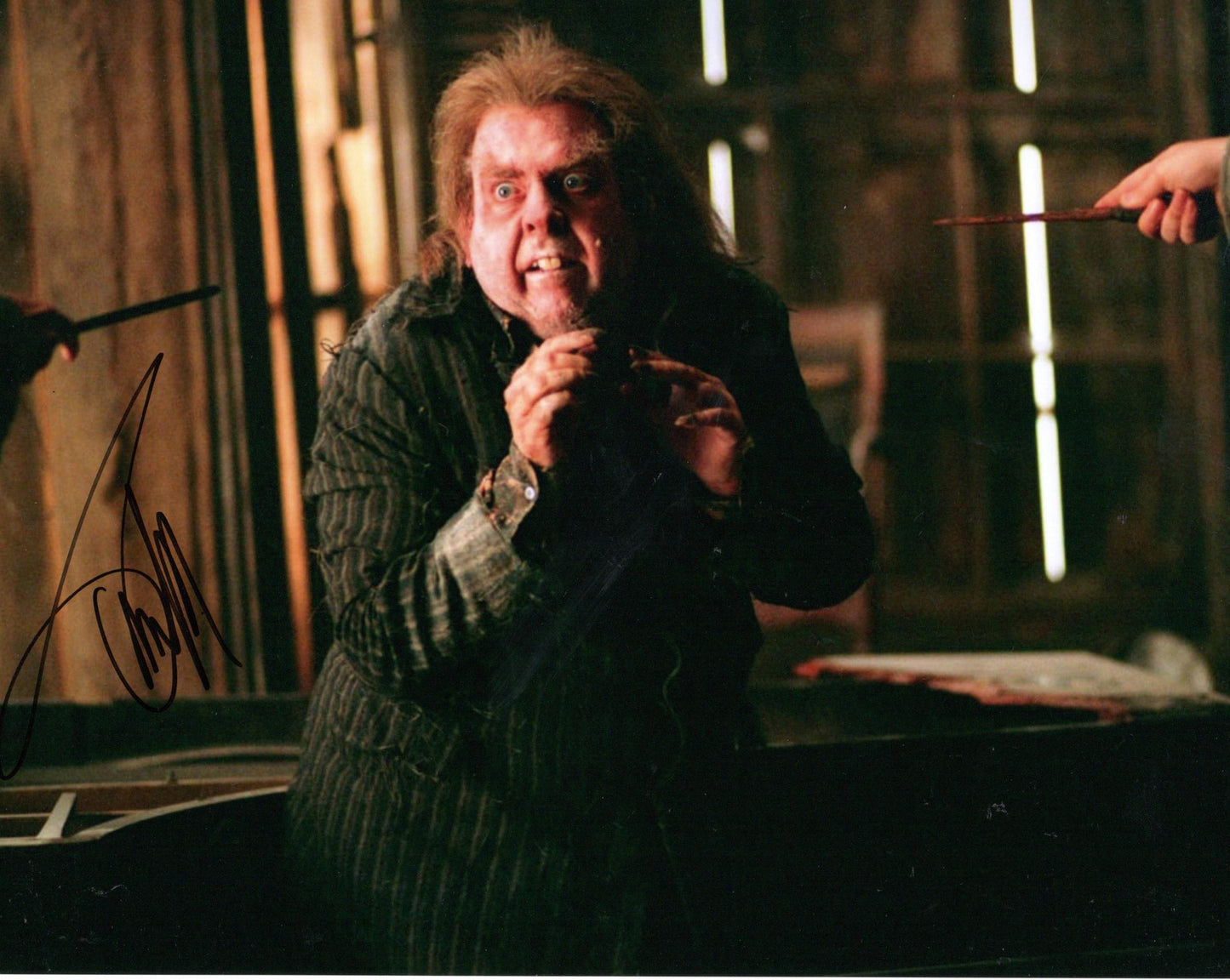 TIMOTHY SPALL SIGNED HARRY POTTER 8X10 PHOTO (2)