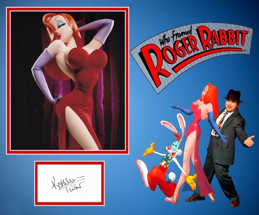 KATHLEEN TURNER SIGNED ROGER RABBIT PHOTO MOUNT UACC REG 242