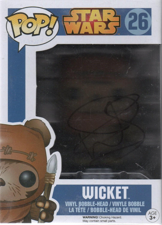 WARWICK DAVIS SIGNED WICKET STAR WARS FUNKO POP ALSO BECKETT (1)
