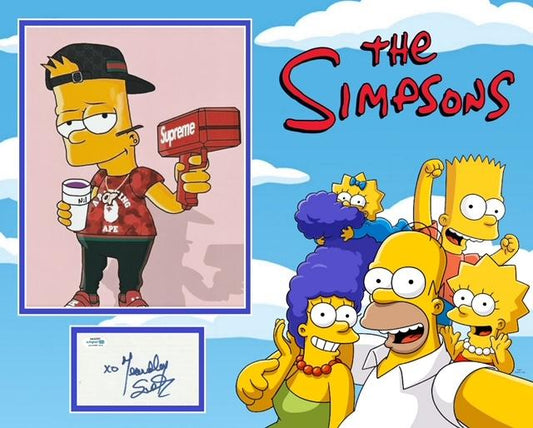 YEARDLEY SMITH SIGNED THE SIMPSONS PHOTO MOUNT ALSO ACOA