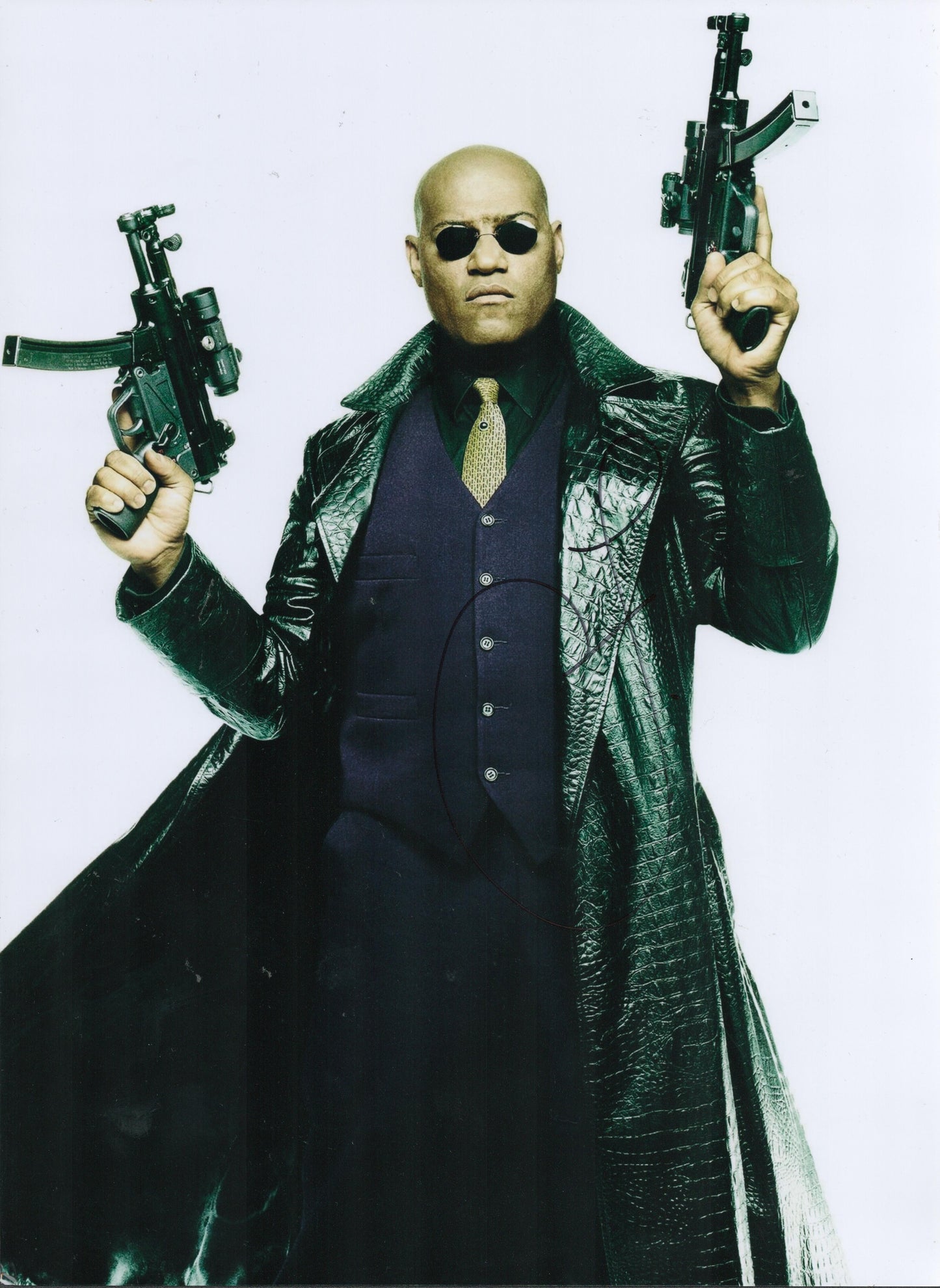 LAURENCE FISHBURNE SIGNED THE MATRIX 16X12 PHOTO (2)