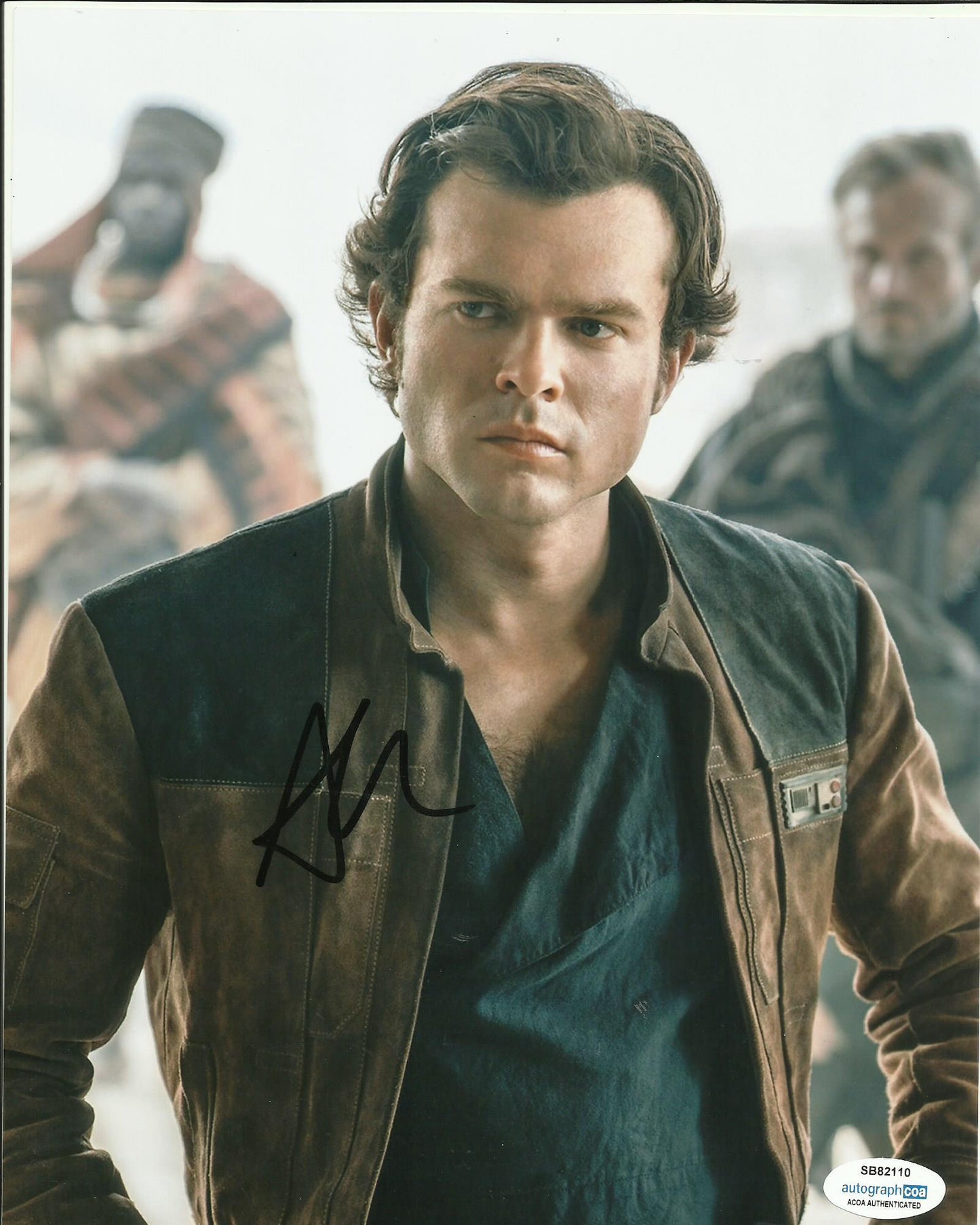 ALDEN EHRENREICH SIGNED SOLO 8X10 PHOTO ALSO ACOA (5)