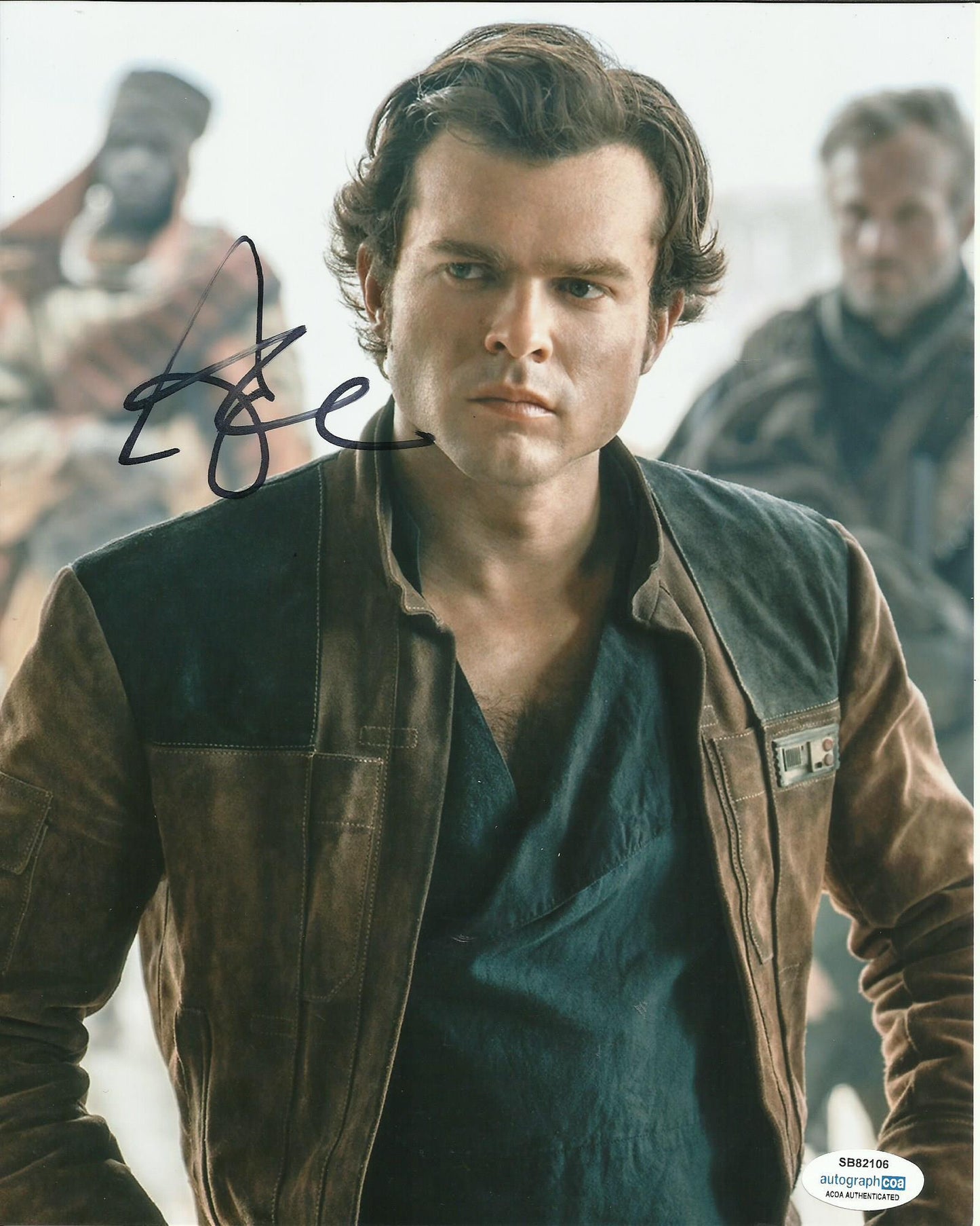 ALDEN EHRENREICH SIGNED SOLO 8X10 PHOTO ALSO ACOA (9)