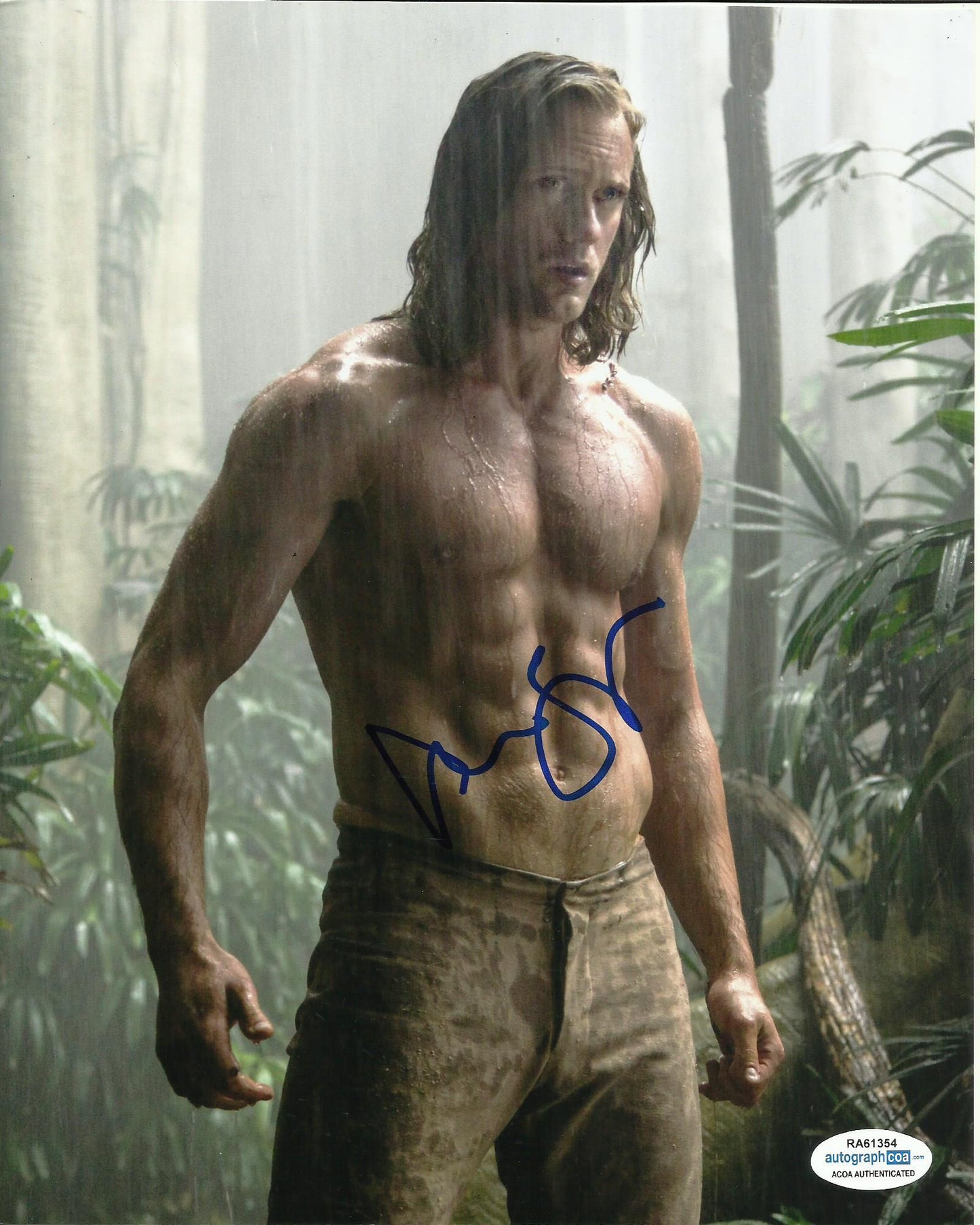 ALEXANDER SKARSGARD SIGNED TARZAN 8X10 PHOTO (2) ALSO ACOA
