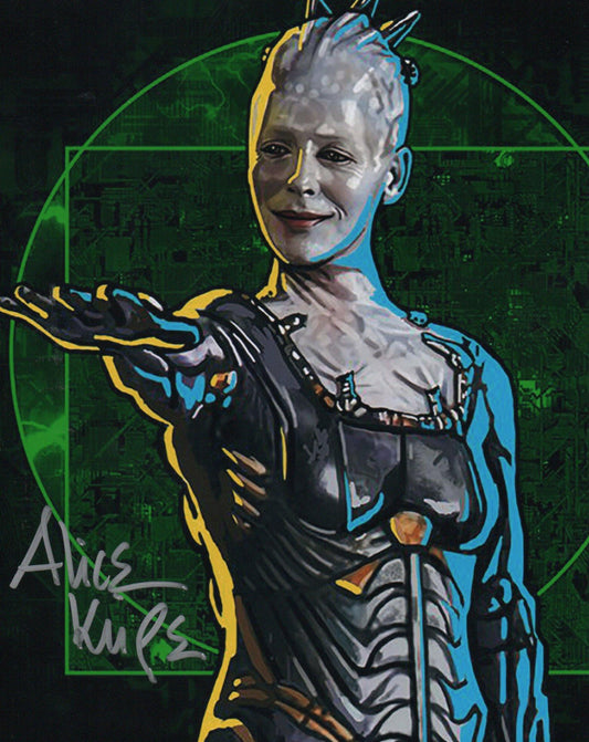 ALICE KRIGE SIGNED STAR TREK 8X10 PHOTO (11)