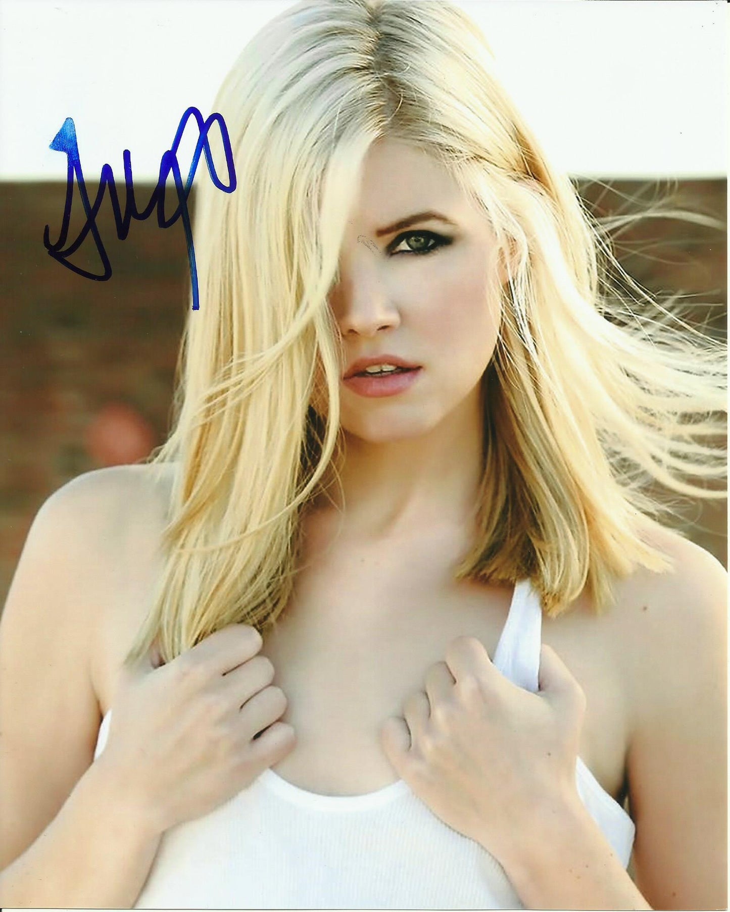ANA MULVOY TEN SIGNED SEXY 10X8 PHOTO