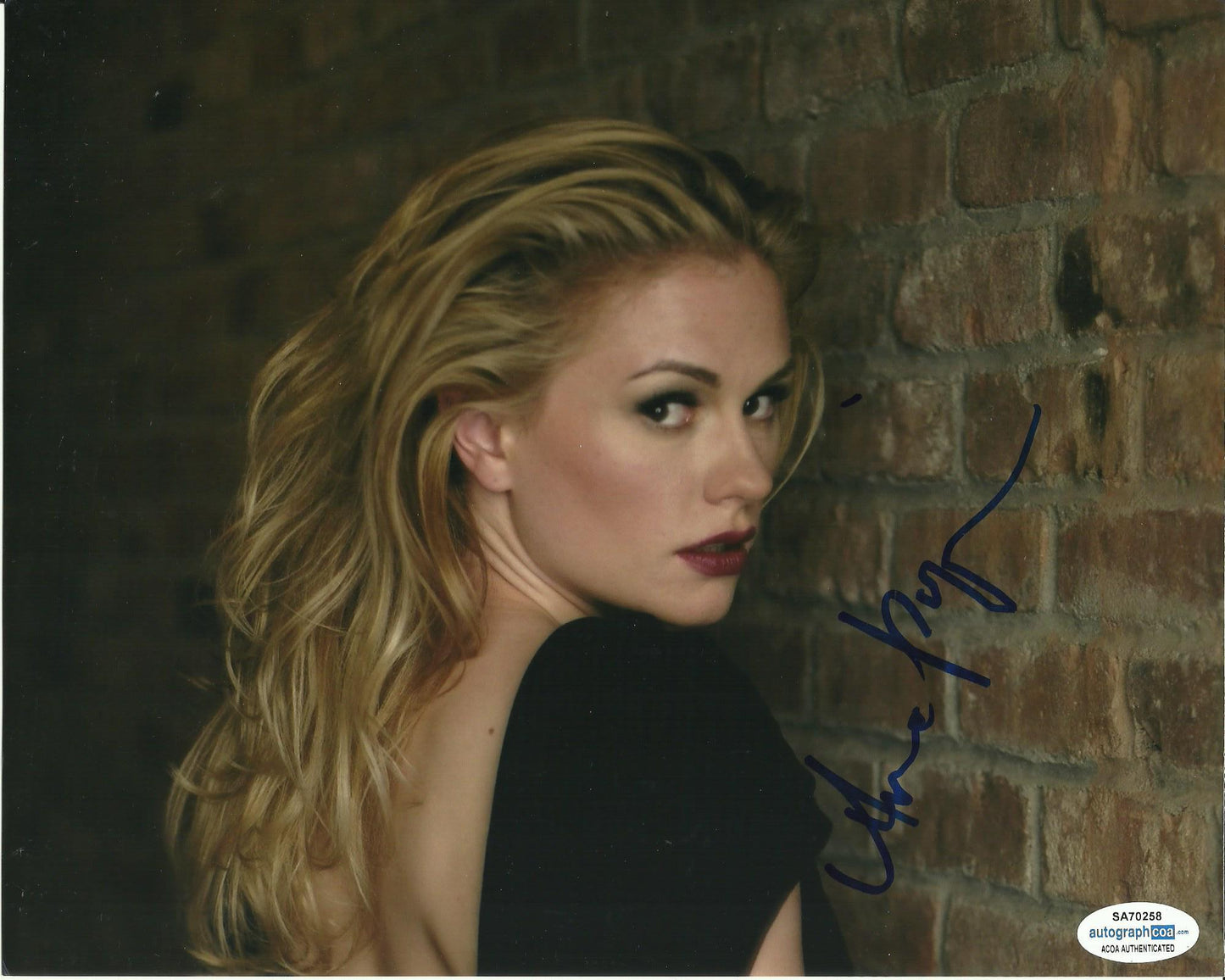 ANNA PAQUIN SIGNED SEXY 10X8 PHOTO (1) ALSO ACOA CERTIFIED