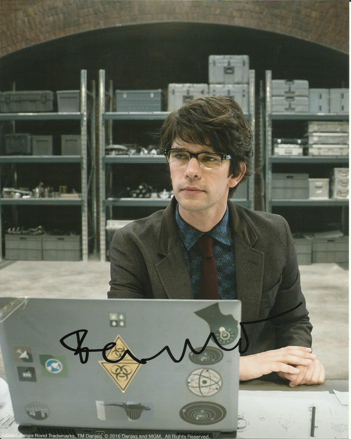 BEN WHISHAW SIGNED JAMES BOND 8X10 PHOTO (4)