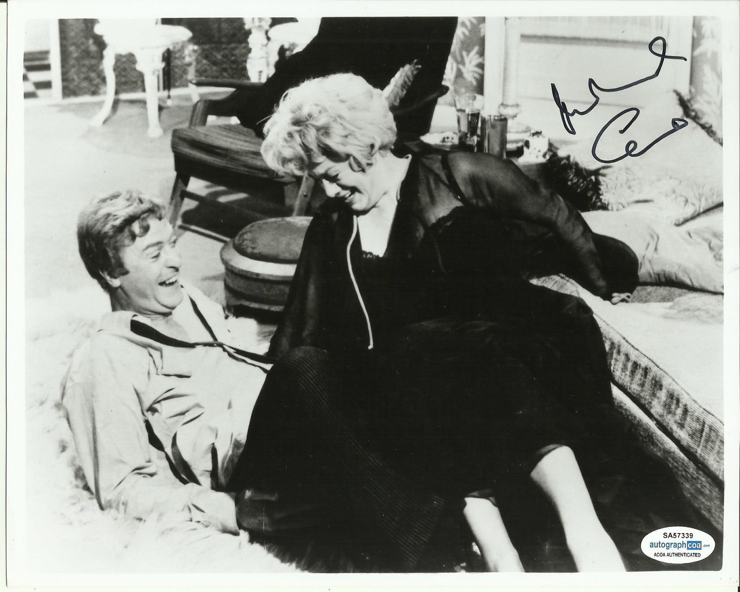 MICHAEL CAINE SIGNED YOUNG 8X10 PHOTO  also ACOA certified