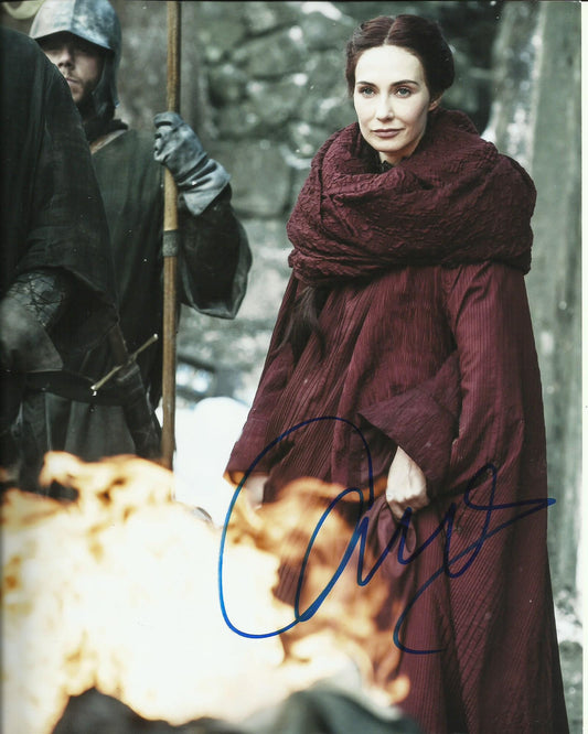 CARICE VAN HOUTEN SIGNED GAME OF THRONES 10X8 PHOTO (1) ALSO ACOA CERTIFIED
