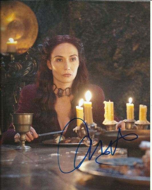 CARICE VAN HOUTEN SIGNED GAME OF THRONES 10X8 PHOTO (2) ALSO ACOA CERTIFIED