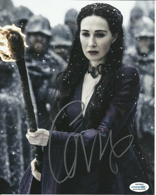 CARICE VAN HOUTEN SIGNED GAME OF THRONES 10X8 PHOTO (4) ALSO ACOA CERTIFIED