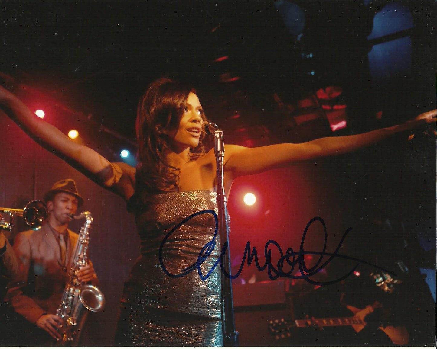 CARMEN EJOGO SIGNED SPARKLE 10X8 PHOTO