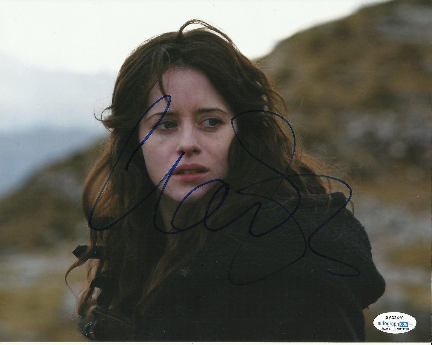 CLAIRE FOY SIGNED SEASON OF THE WITCH 10X8 PHOTO ALSO ACOA