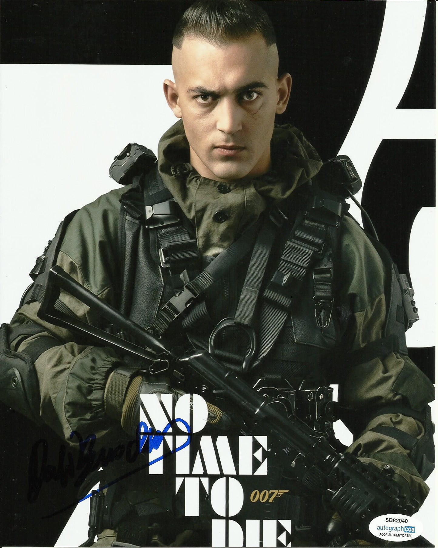 DALI BENSSALAH SIGNED NO TIME TO DIE 8X10 PHOTO (1) ALSO ACOA