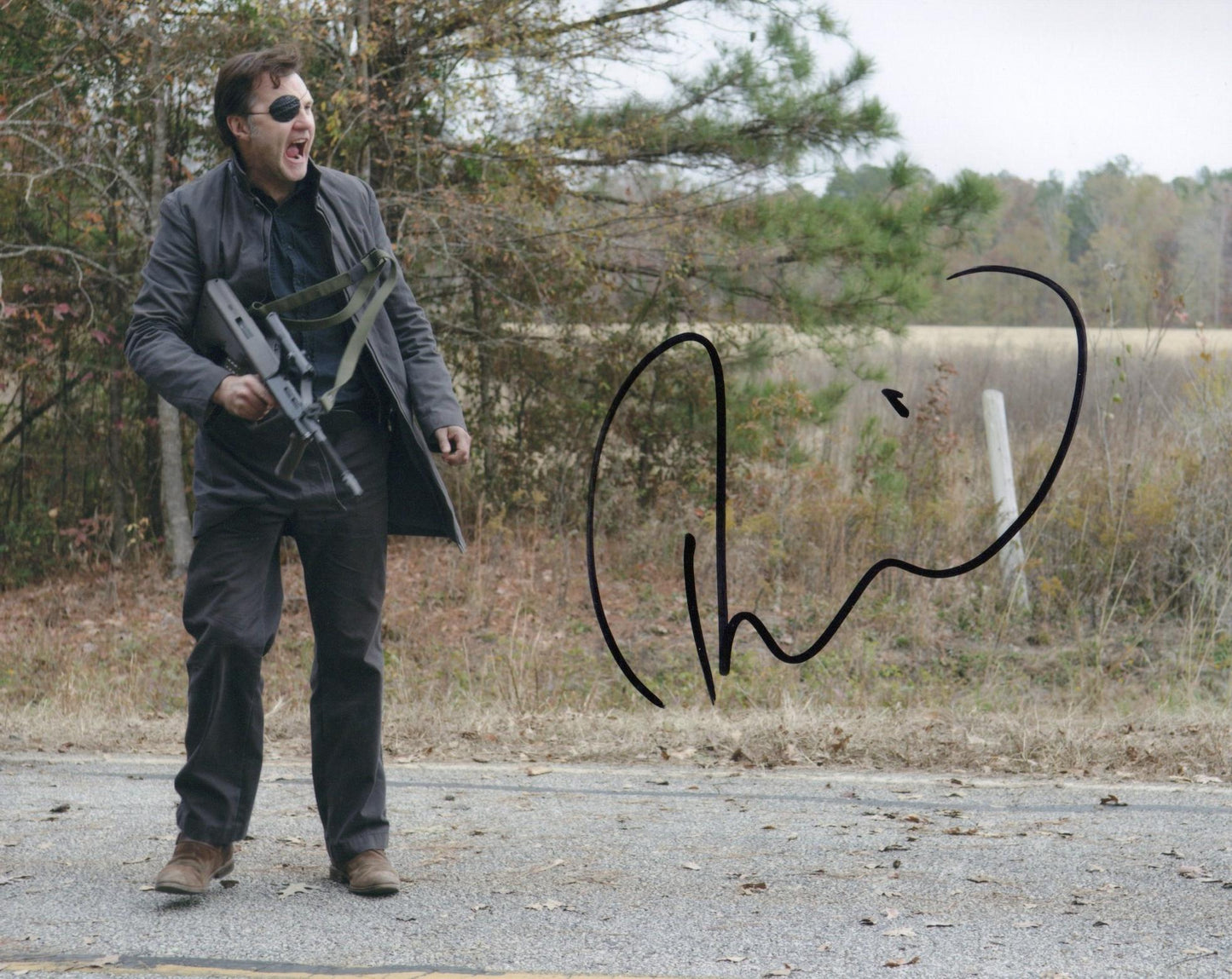 DAVID MORRISSEY SIGNED THE WALKING DEAD 8X10 PHOTO (1)