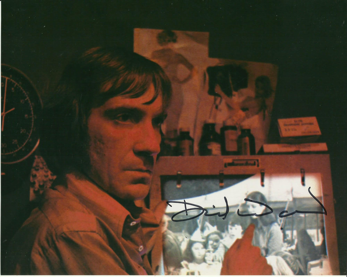 DAVID WARNER SIGNED THE OMEN 8X10 PHOTO (1)