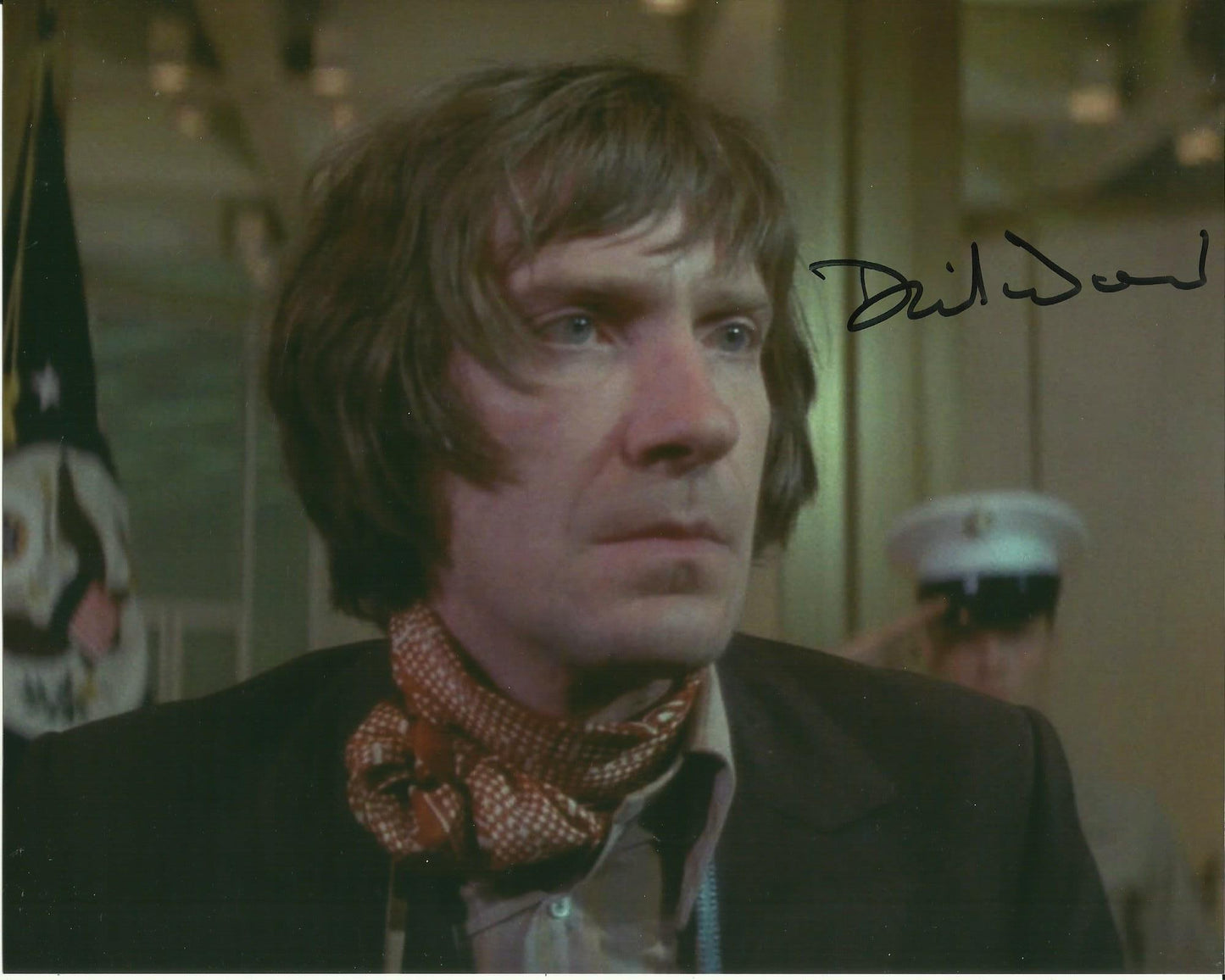 DAVID WARNER SIGNED THE OMEN 8X10 PHOTO (2)
