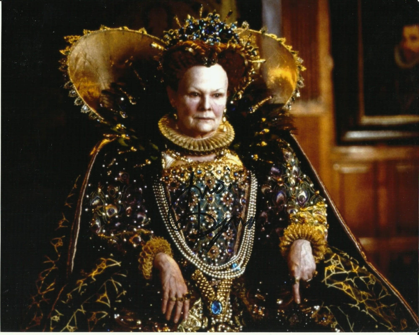 JUDI DENCH SIGNED SHAKESPEARE IN LOVE 10X8 PHOTO