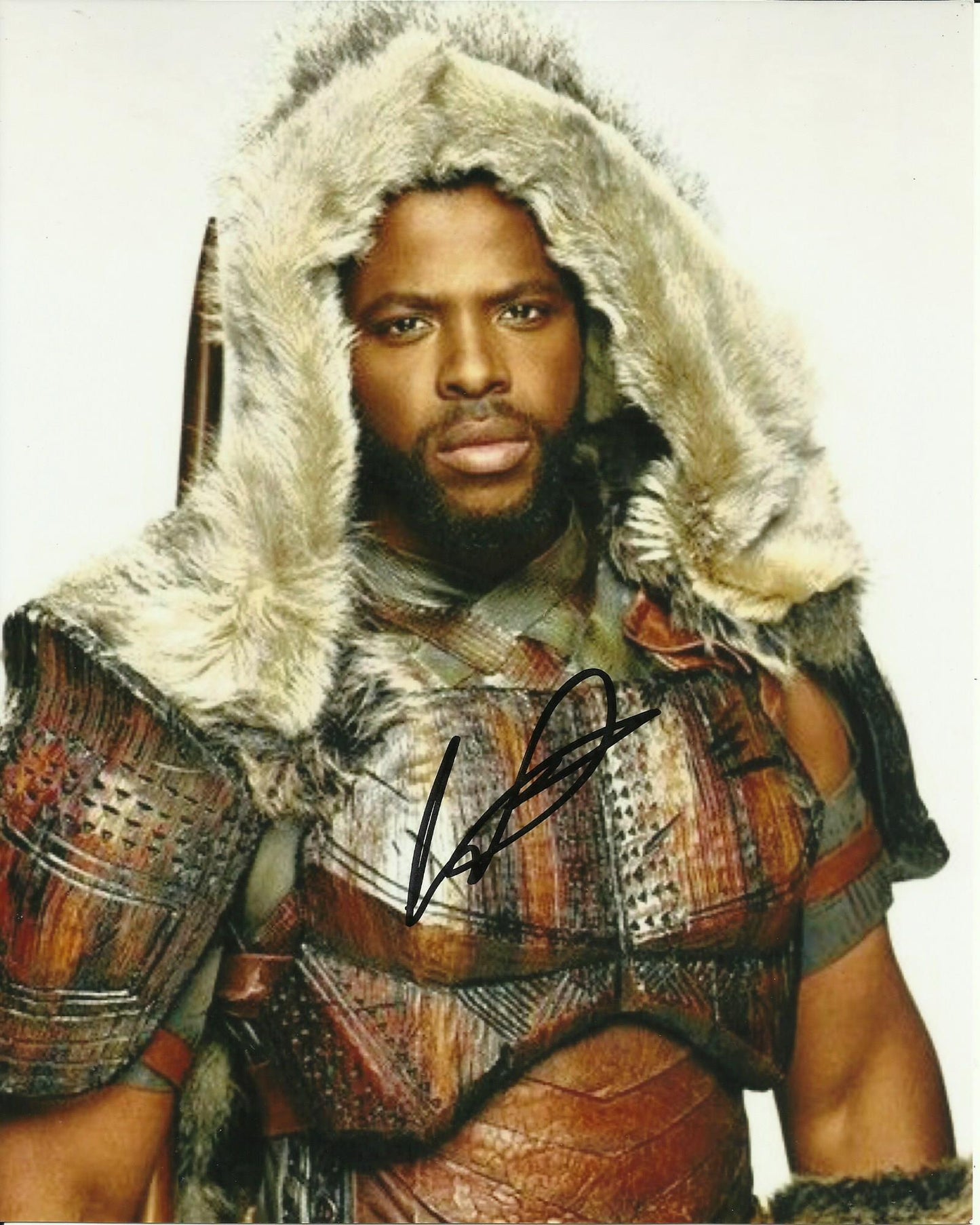 WINSTON DUKE SIGNED BLACK PANTHER 8X10 PHOTO (2)