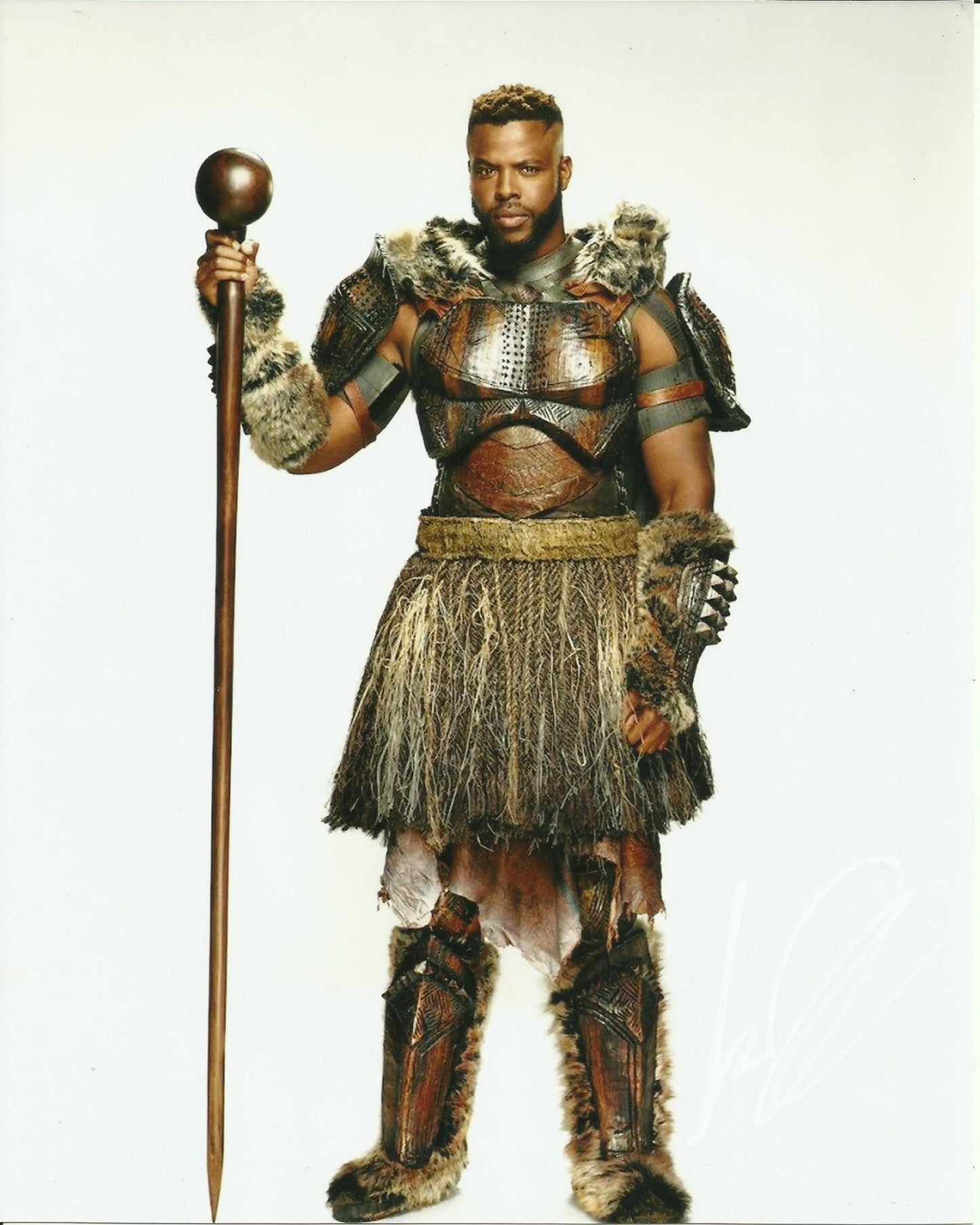 WINSTON DUKE SIGNED BLACK PANTHER 8X10 PHOTO (3)