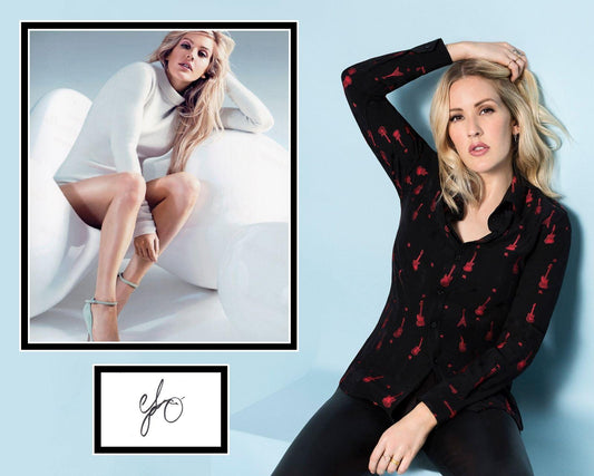 ELLIE GOULDING SIGNED SEXY PHOTO MOUNT