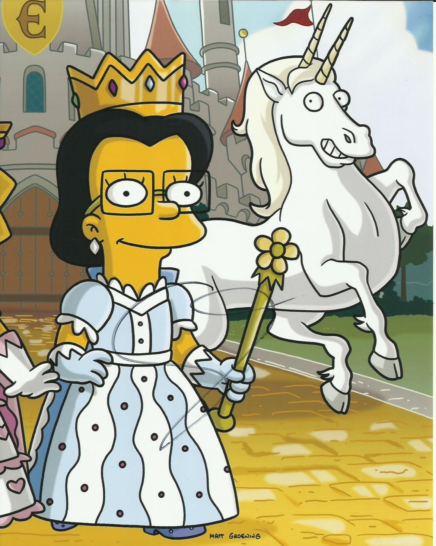 EMILY BLUNT SIGNED SIMPSONS 10X8 PHOTO