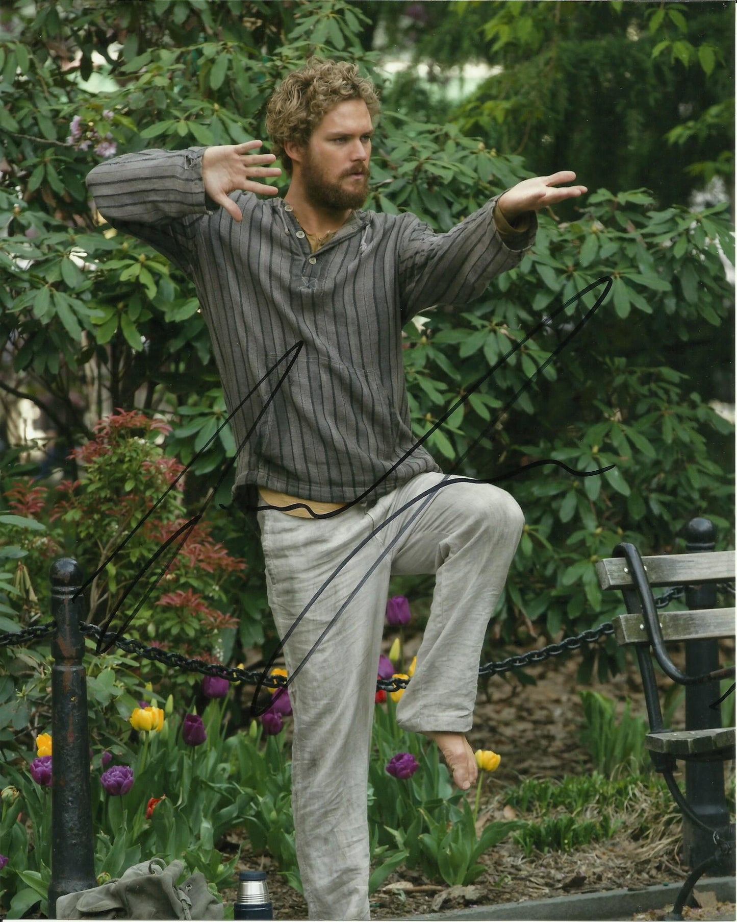 FINN JONES SIGNED IRON FIST 8X10 PHOTO