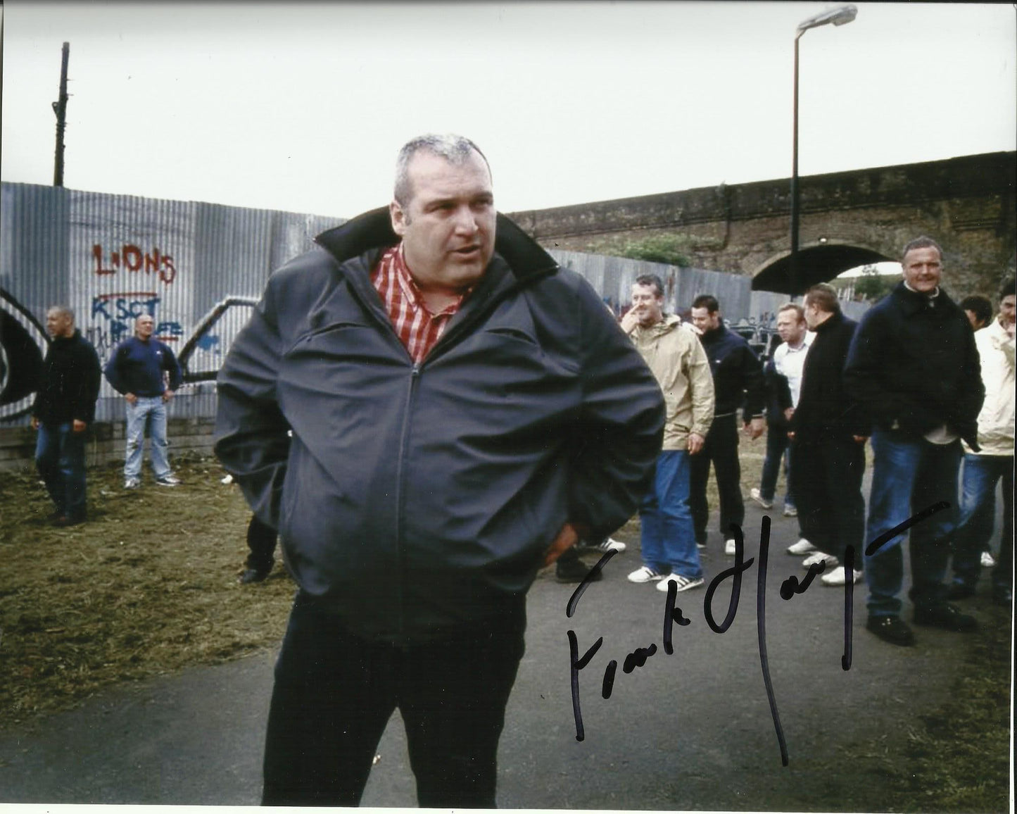 FRANK HARPER SIGNED FOOTBALL FACTORY 8X10 PHOTO (5)