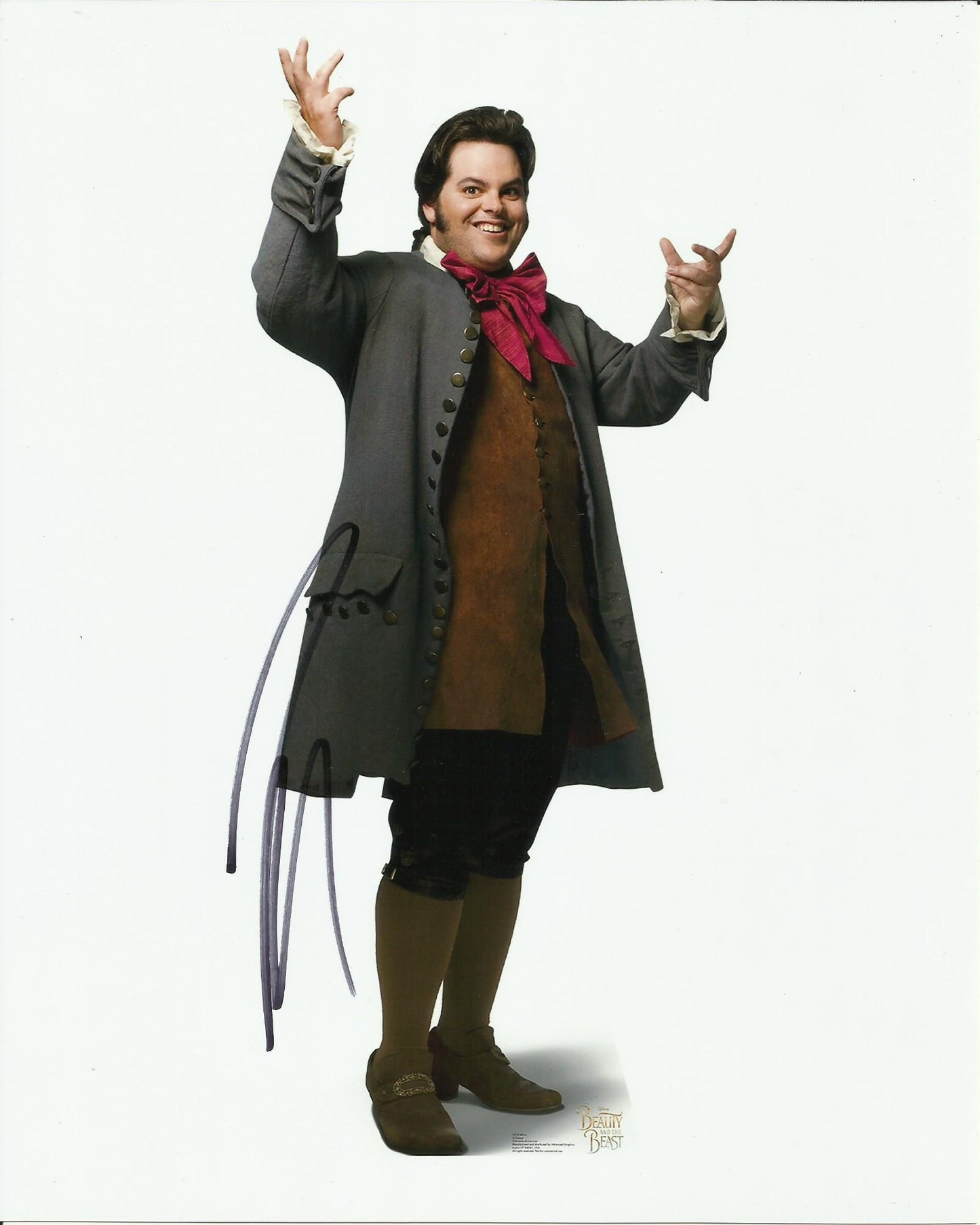 JOSH GAD SIGNED BEAUTY AND THE BEAST 8X10 PHOTO (2)